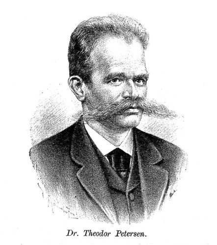 Eine Illustration des Dr. Theodor Petersen