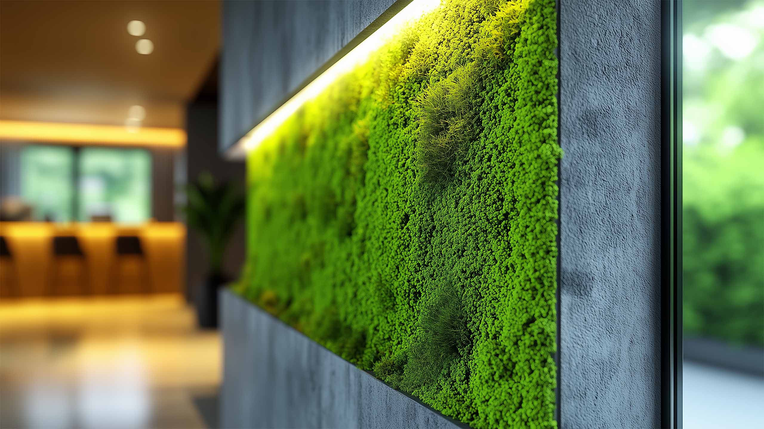 Moss Wall in a beautiful home